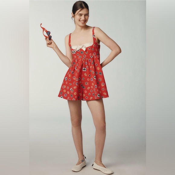 Anthropologie Pants - NWT Maeve x Anthropologie Sleeveless Layered Babydoll Romper | M